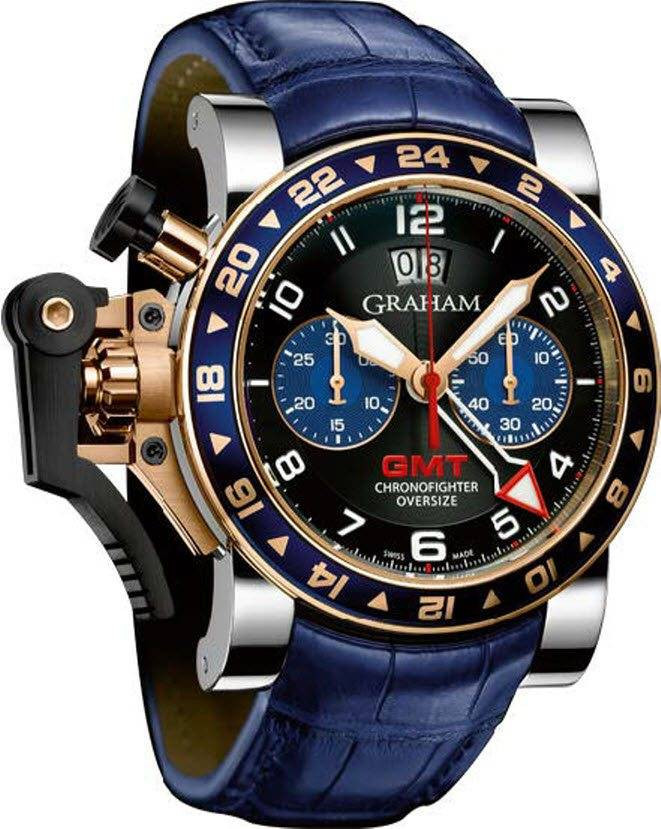 GRAHAM LONDON 2OVGG.B26A.C89S Chronofighter Oversize GMT Blue replica watch